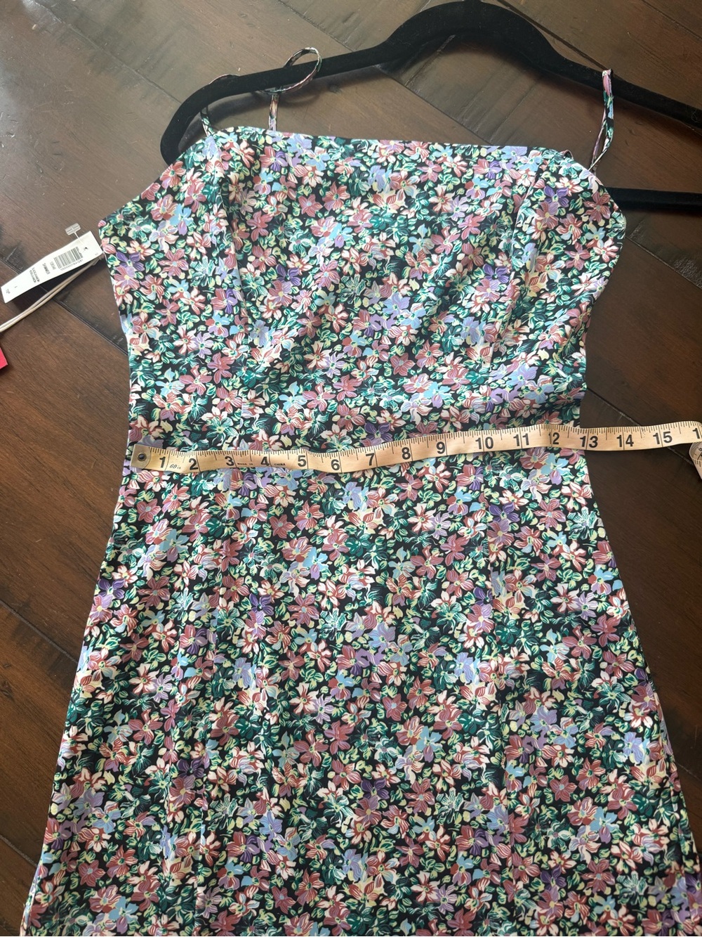 Aritzia Sunday Best Floral Shimmer Slip Mini Dress Size 4 - Picture 8 of 9